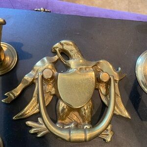 Vintage Brass Eagle Door Knocker